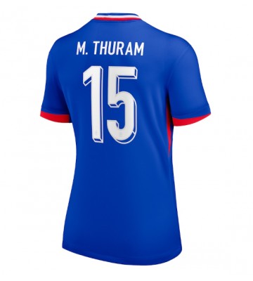 Frankrig Marcus Thuram #15 Hjemmebanetrøje Dame EM 2024 Kort ærmer